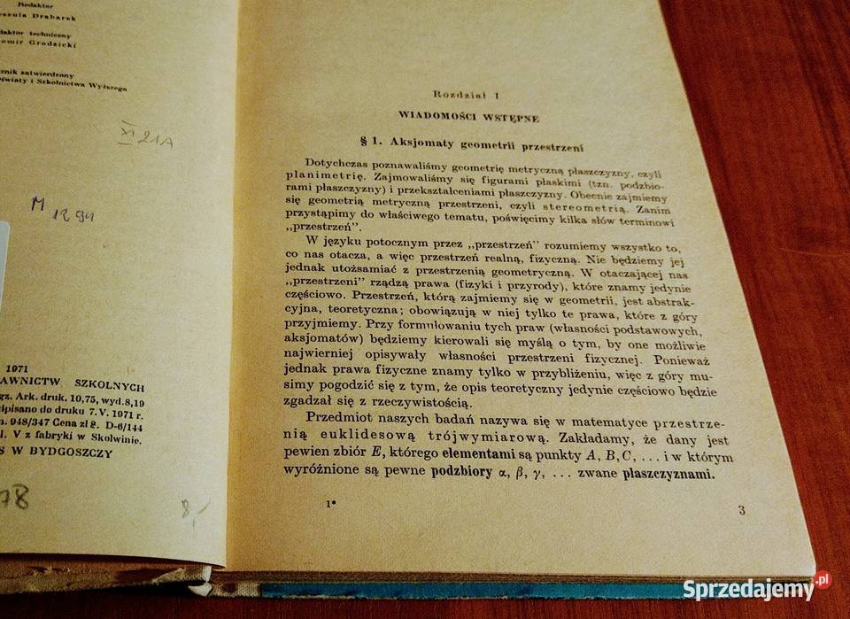 Geometria klasy IV liceum ogólnokształcącego Gdańsk