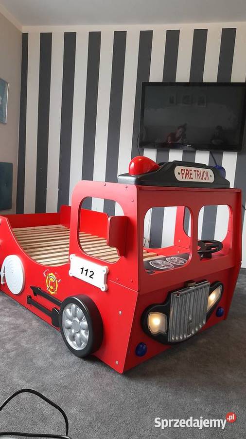 Łóżko dziecięce wóz strażacki