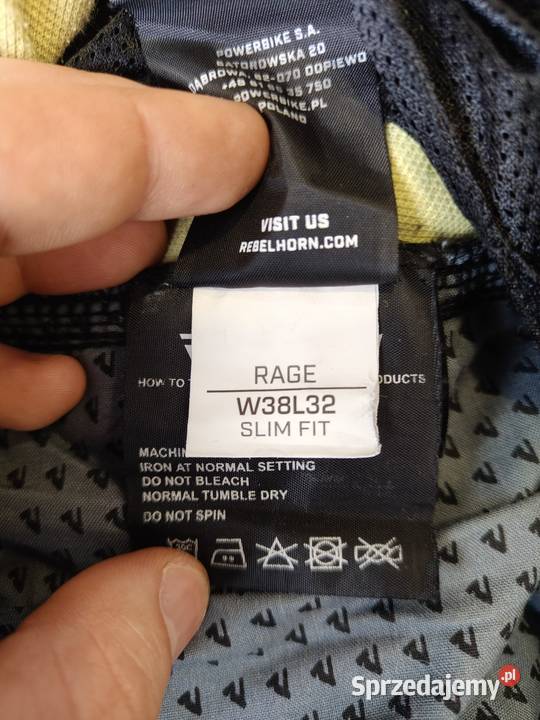 Spodnie motocyklowe Rebelhorn Rage Black Odzież motocyklowa Bogumiłów