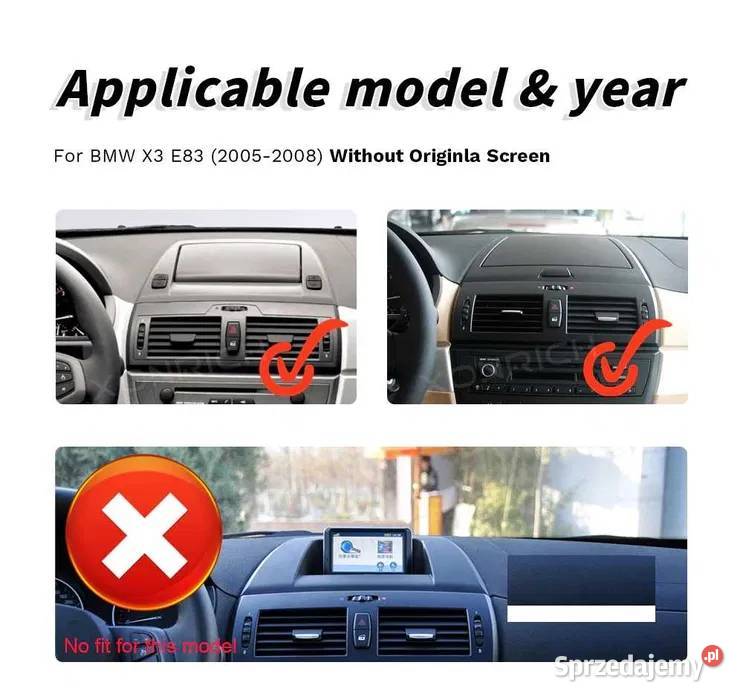 Radio Android 11 BMW X3 e83 0412r gps wifi Ożarowice