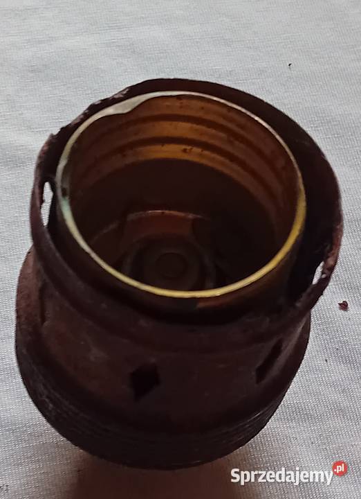 Metalowa oprawka żarówki do lampy elektrycznej I Koźminek sprzedam