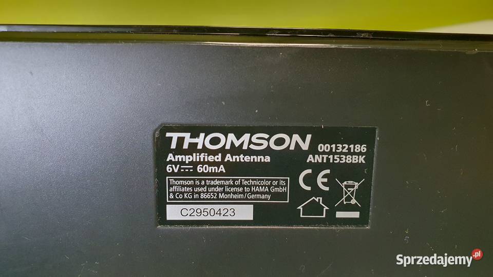 Antena Thomson ANT1532 DVBT2 DAB DAB UHF VHF Łódź