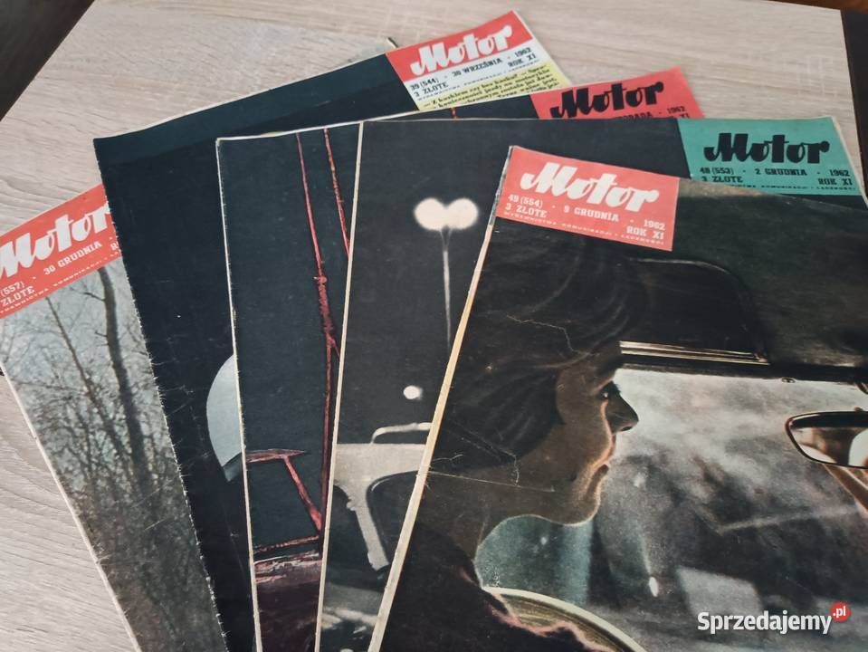 5 numerów pisma Motor z 1962 r Białystok