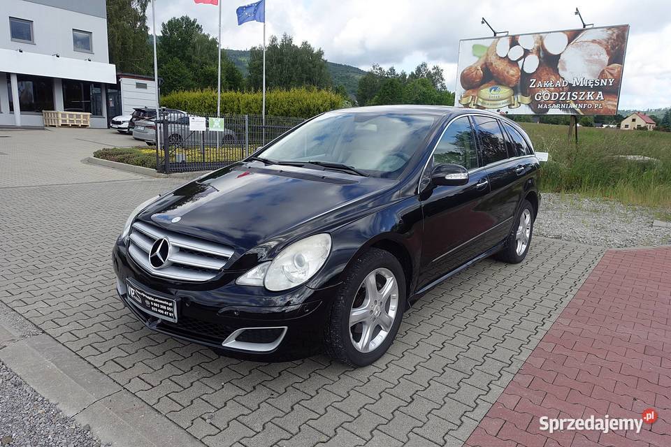 MERCEDES R320CDI 224 4X4 SKÓRA CZYSTY ZADBANY wielofunkcyjna kierownica śląskie Buczkowice