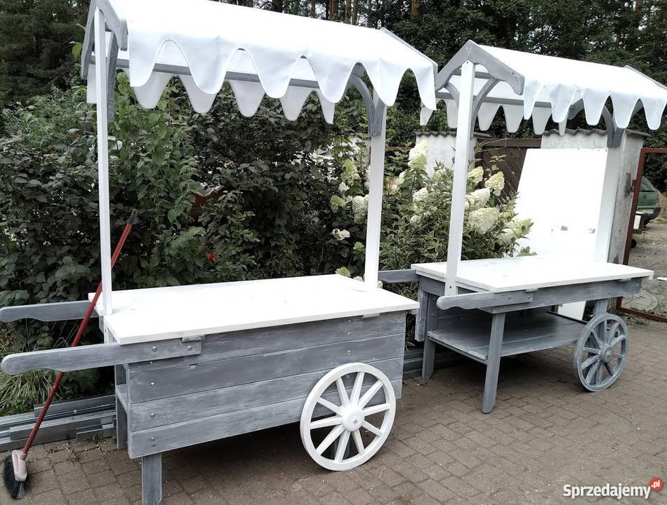 Stragan wiejski stoisko handlowe szarości Olsztyn