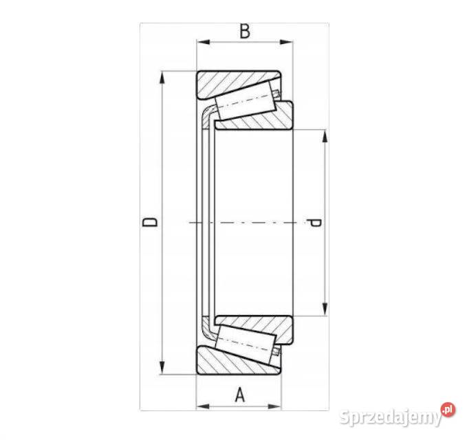 Łożysko stożkowe 30306 30x72x2075 Kamionna