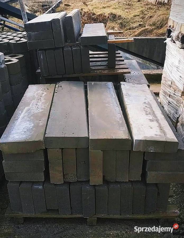 PROMOCJA Obrzeża betonowe 8x25x100 szare 2 Gat Obrzeża i palisady Parszów sprzedam