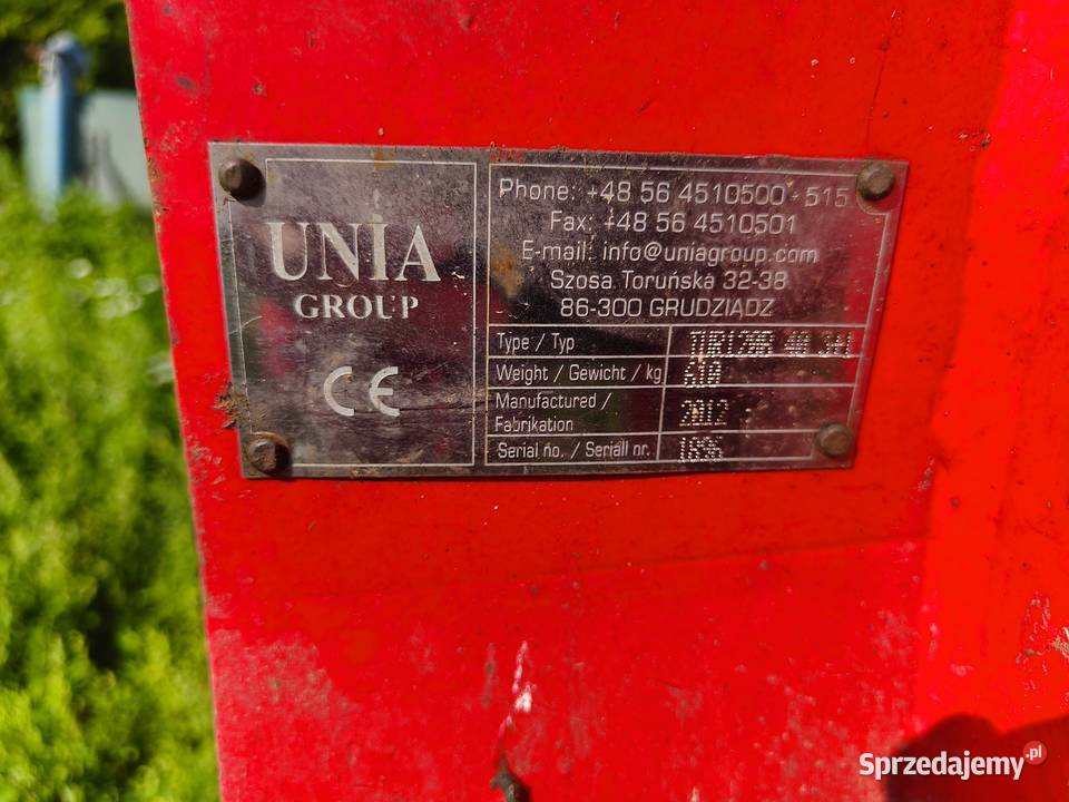 Pługi Unia 120B 40 4skibowe