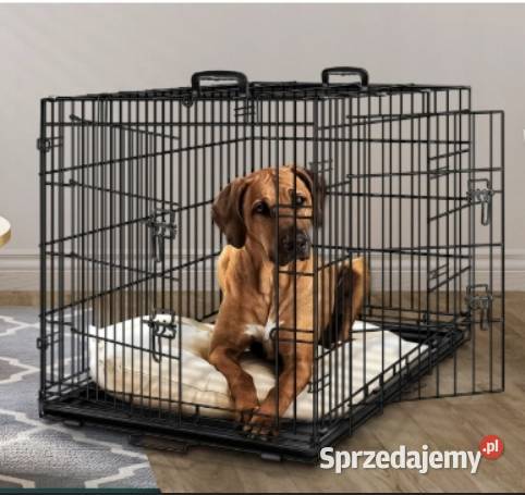 klatka psa 107x71x77 metalowa TRANSPORTOWA Pasłęk sprzedam