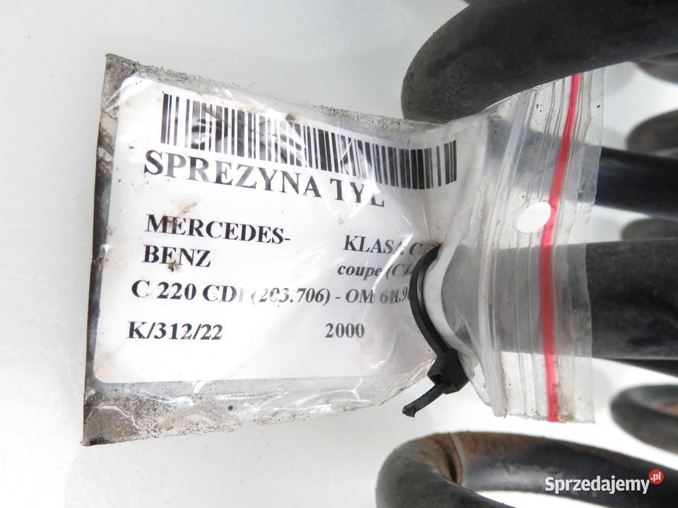 SPRĘŻYNY TYŁ MERCEDES C COUPE CL203