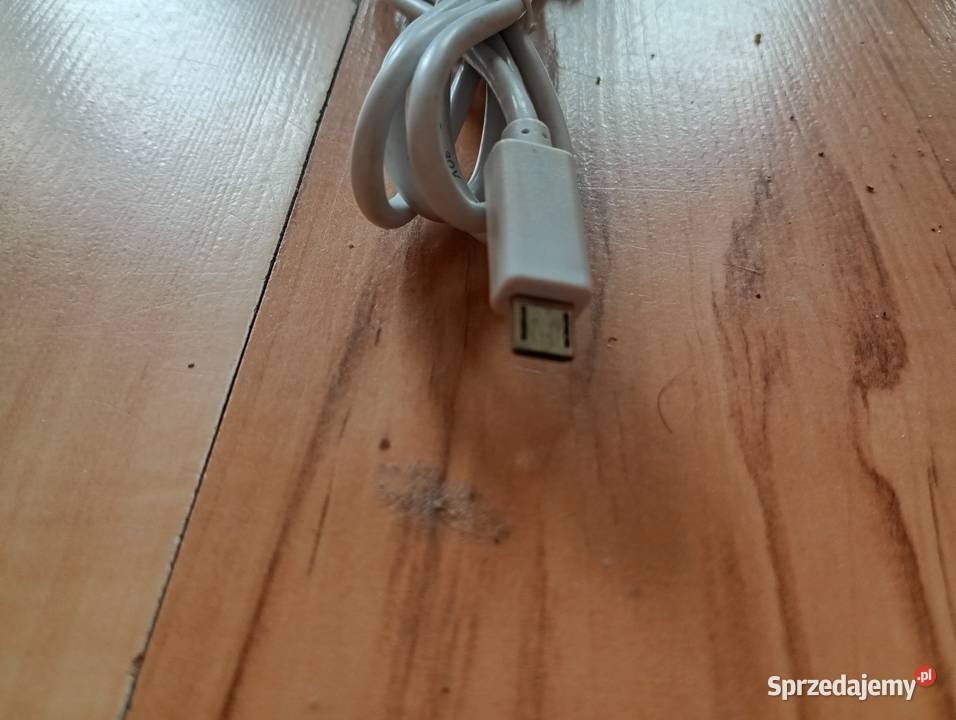 kabel przewód usb micro biały sprzedam