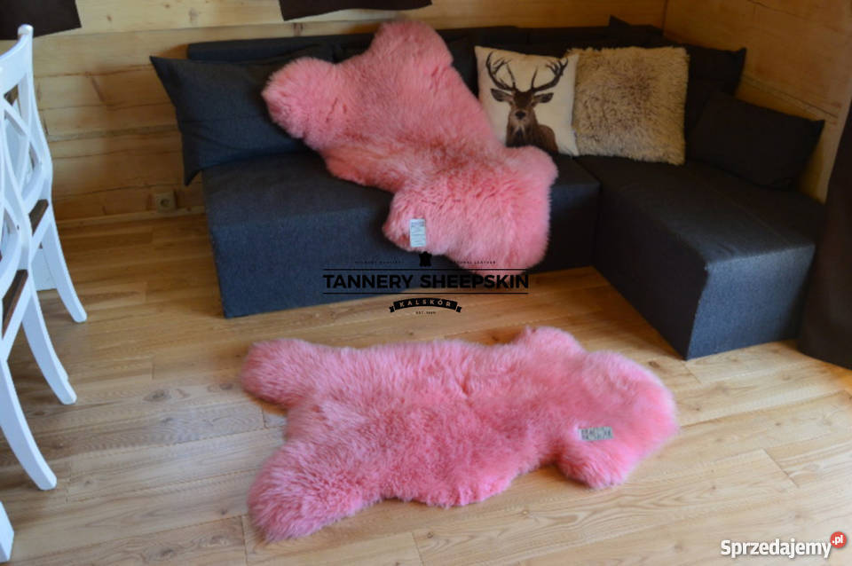 Skóra Owcza Jasny Róż Farbowana 90110 małopolskie Szaflary