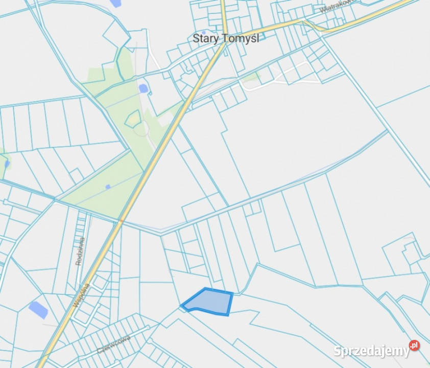 DZIAŁKA Z WARUNKAMI ZABUDOWY POD NOWYM TOMYŚLEM wielkopolskie Stary Tomyśl