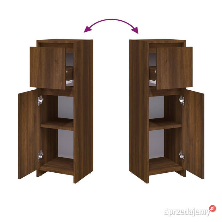 Szafka łazienkowa brązowy dąb 30x30x95 WM815554 mazowieckie Warszawa