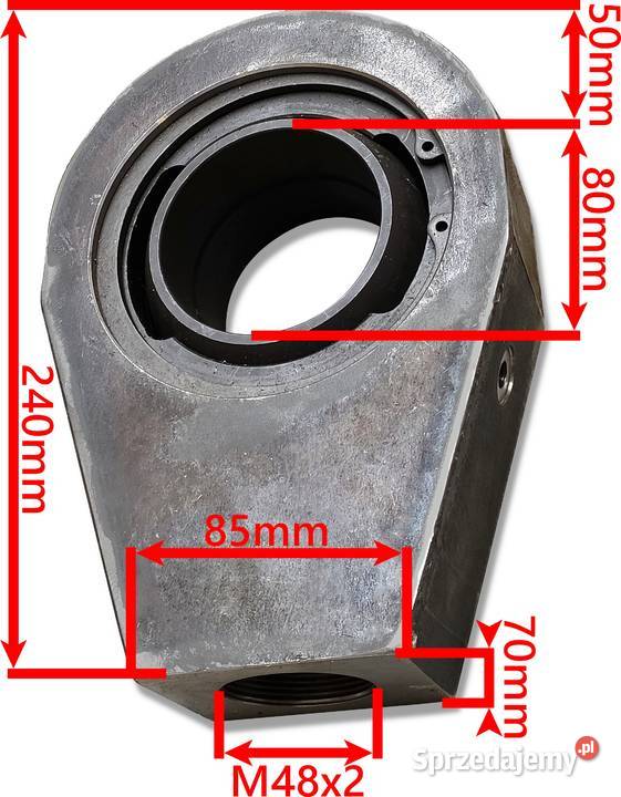 UCHO SIŁOWNIKA KT2 160 ŁOŻYSKO GE80 80 mm M48x2 Solec Kujawski