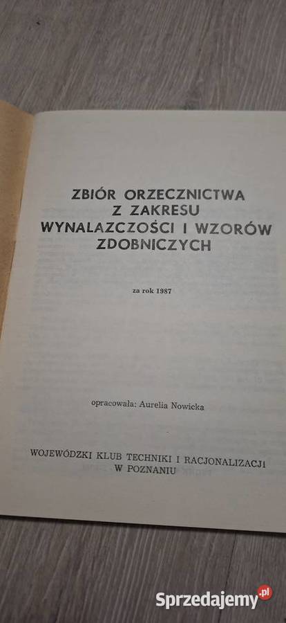 Zbiór orzecznictwa z zakresu wynalazczości i