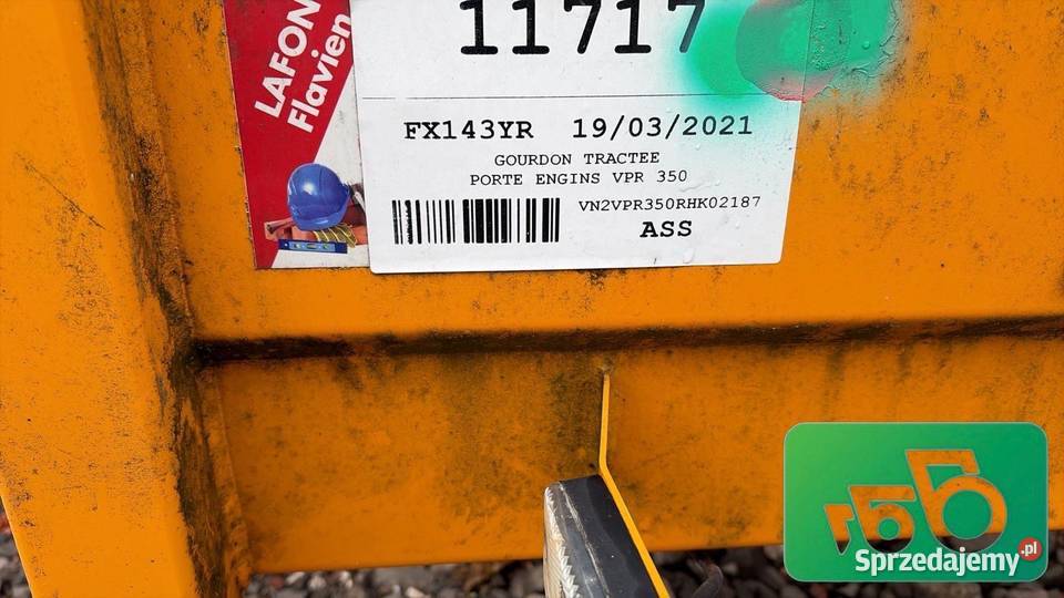 Przyczepa do przewozu sprzętu budowlanego Pozostałe Wilkowo