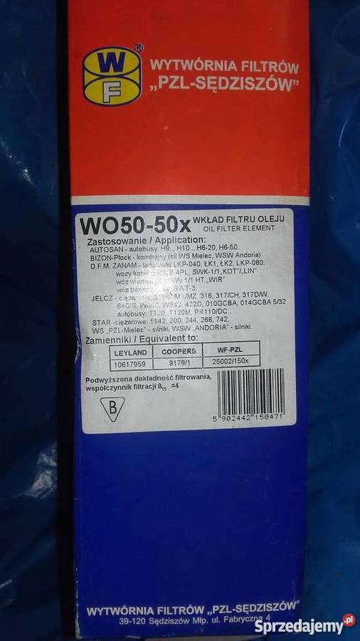wkład filtru oleju Wo5050x Wp11
