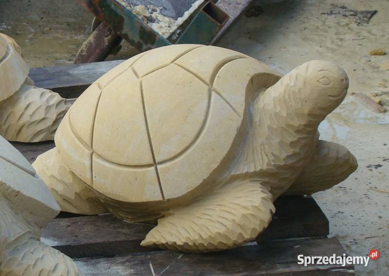 Rzeźba żółwia z piaskowca - kamień naturalny