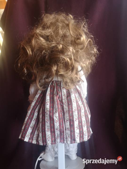 Lalka kolekcjonerska w sukience w paski Gdańsk