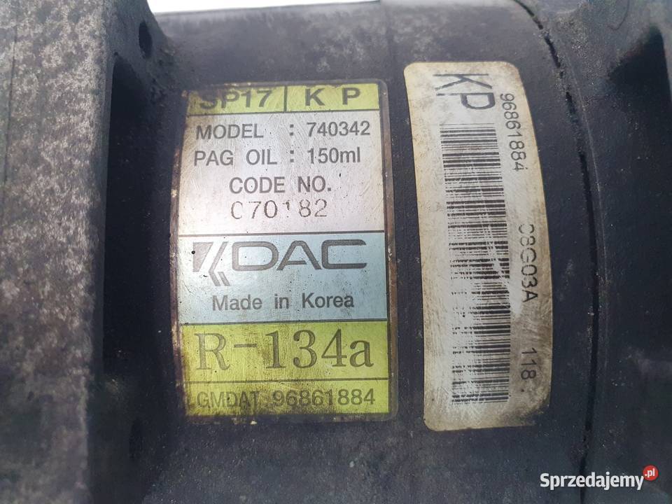 SPRĘŻARKA KLIMATYZACJI Chevrolet Captiva Antara Chełm