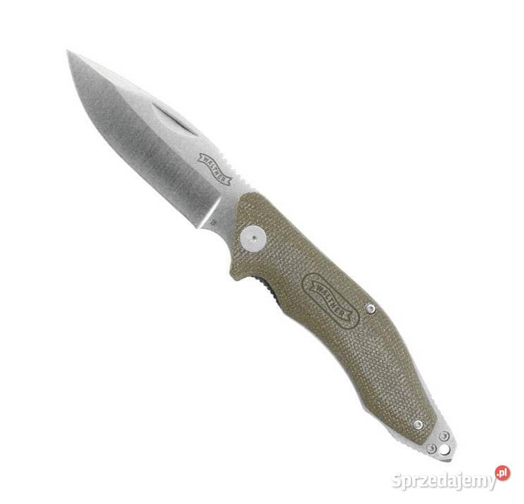 NÓŻ SKŁADANY ZIELONY TAKTYCZNE OSTRZE EDC