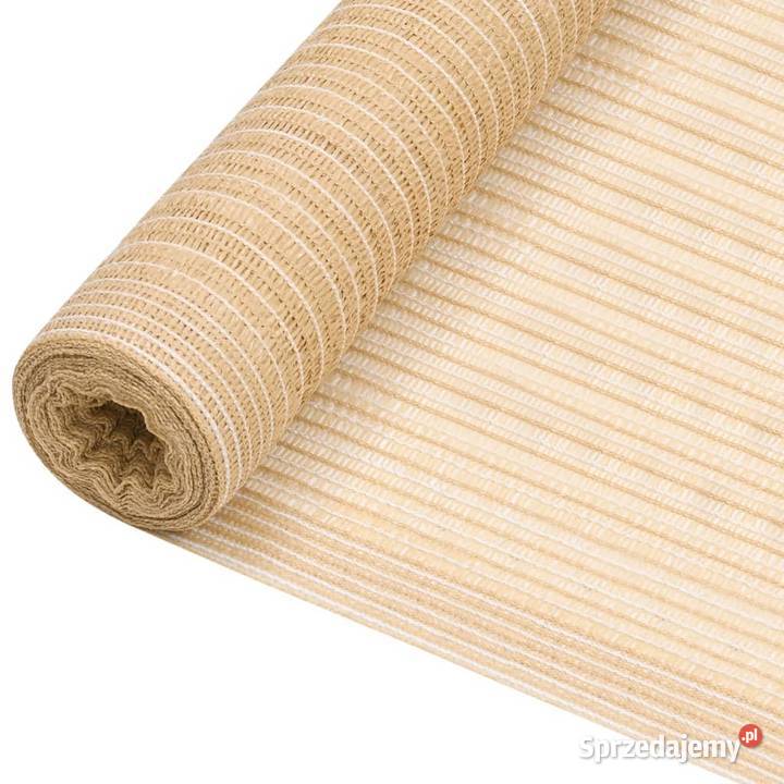 vidaXL Siatka cieniująca beżowa 1x50 m