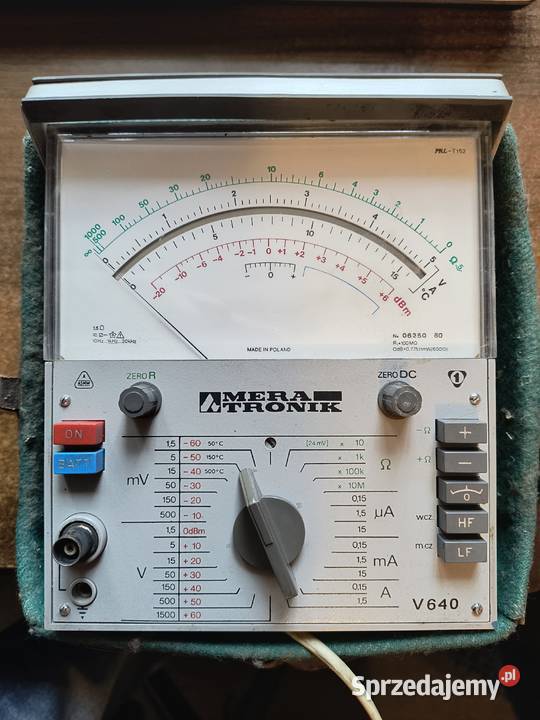 MULTIMETR ANALOGOWY MERATRONIK V640