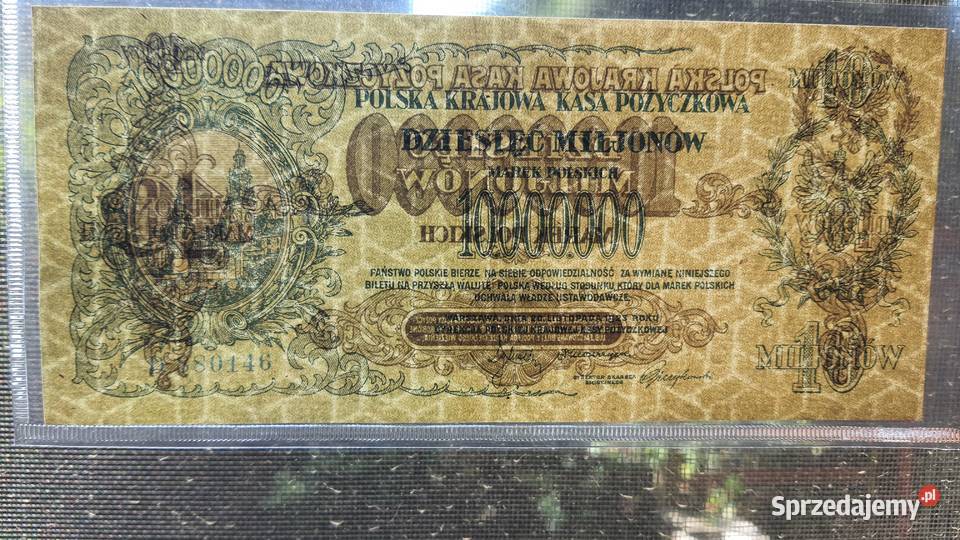 10000000 MAREK POLSKICH 1923 s D 880146 Numizmatyka Warszawa