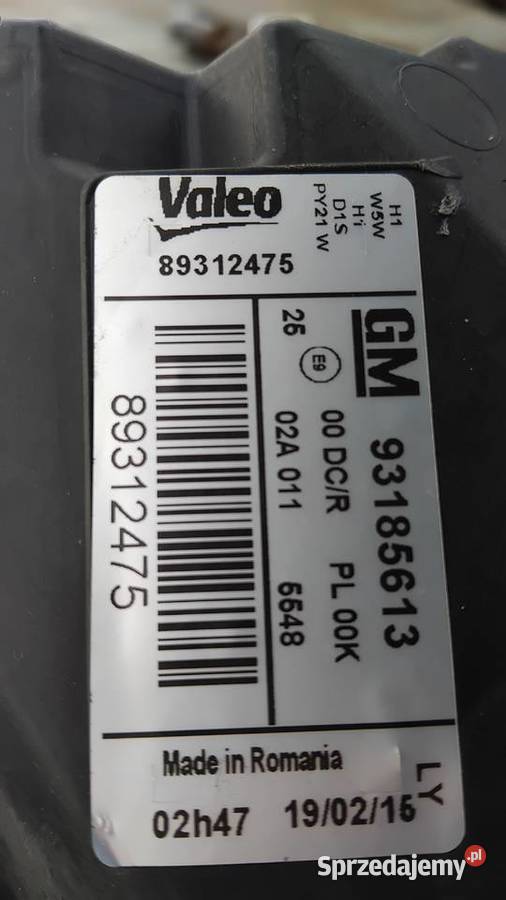 Opel Vectra C Lift Bixenon skrętny ORG EU lewe Mielec sprzedam