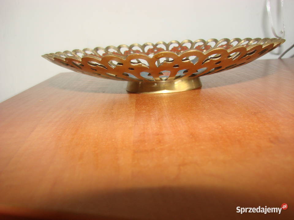 mosiężna indyjska paterka ażurowa Pruszcz Gdański