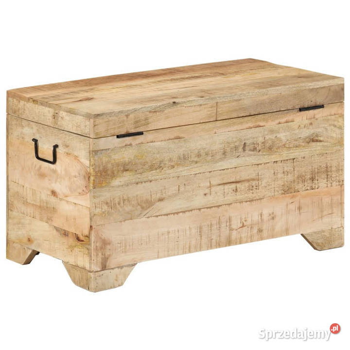 Skrzynia z litego surowego drewna mango WM328293