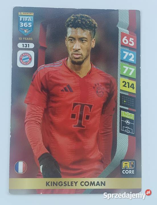 Kingsley Coman 131 karta Fifa 365 Adrenaline XL Pozostałe