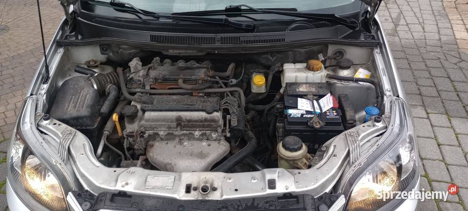 Chevrolet Aveo 12 benz 2010 Klima srebrny Maków Podhalański