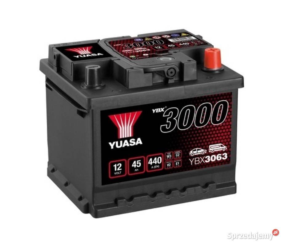 Akumulator YUASA YBX3063 45Ah 440A P Radomsko