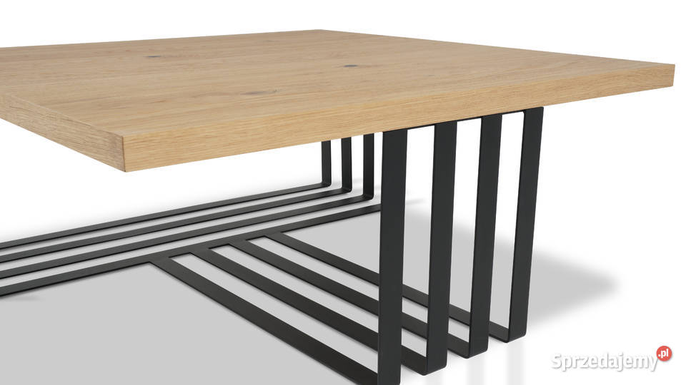 Stolik Fornirowany Dębowy stelaż Stal Czarne mazowieckie Warszawa