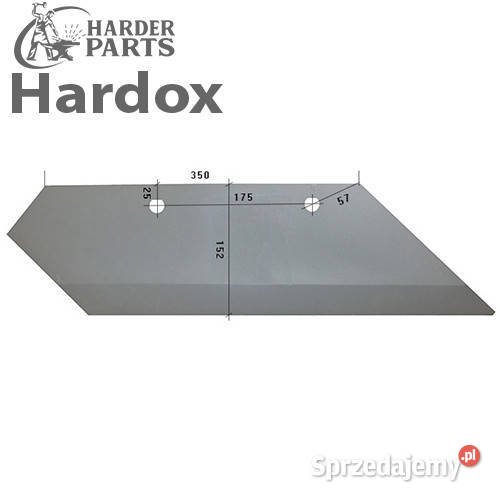 Lemiesz 300hektarów HARDOX 35040P części do Suwałki