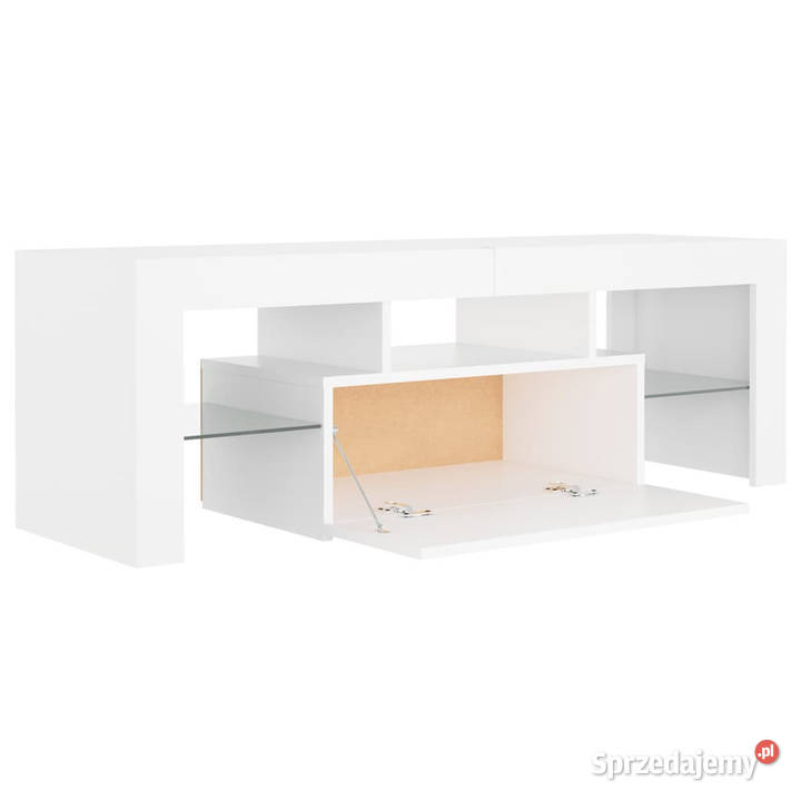 Szafka pod TV z oświetleniem LED biała 120x35x40 sprzedam