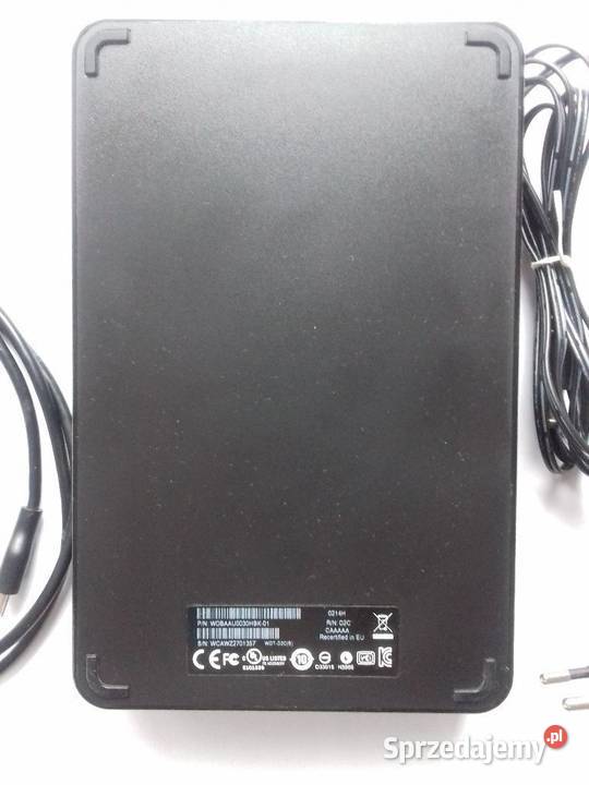Dysk HDD 3TB 35 WD obudowie zewnętrznej Pojemność 3000 Tomaszów Lubelski sprzedam