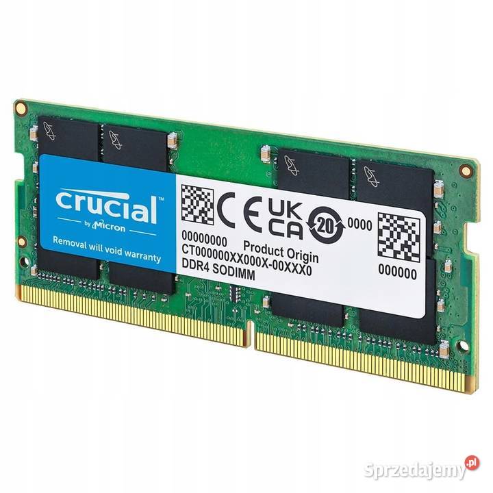 CRUCIAL PAMIĘĆ RAM 16GB DDR4 Sodimm 3200mhz Micron Technology Ząbki