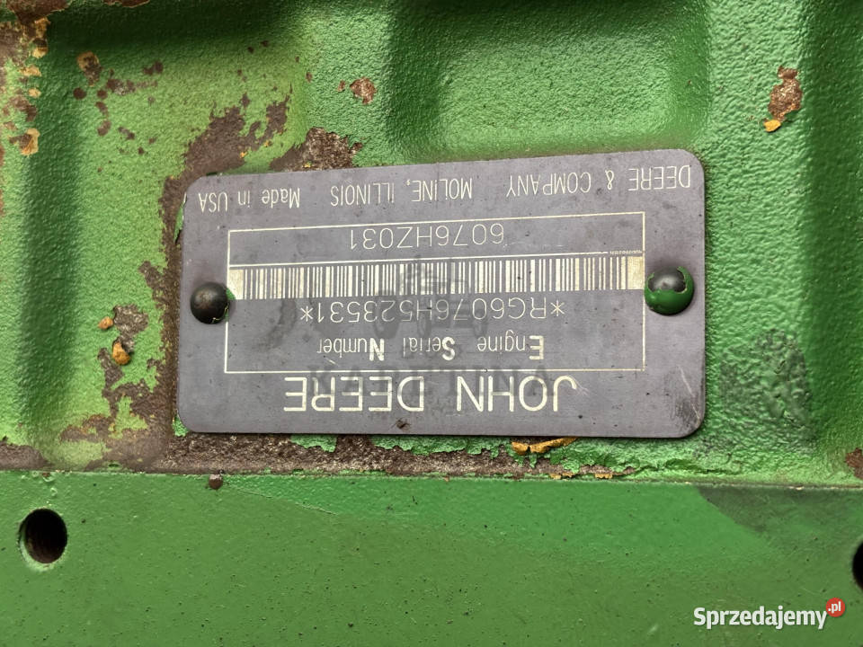 John Deere 6076HZ031 Blok Silnika R119995 Jastrzębniki