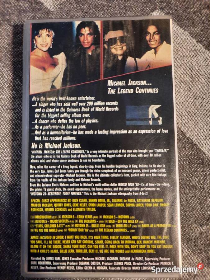 Michael Jackson the Legend Continues VHS VHS dolnośląskie