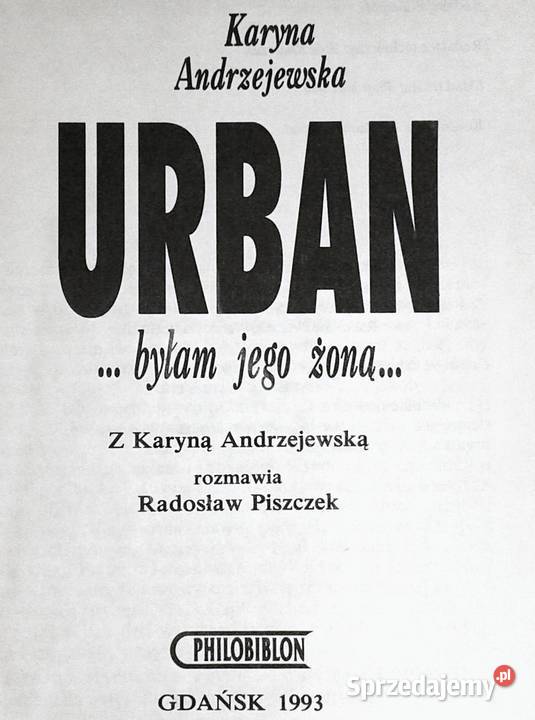 Urban byłam jego żoną Karyna Andrzejewska Chełm
