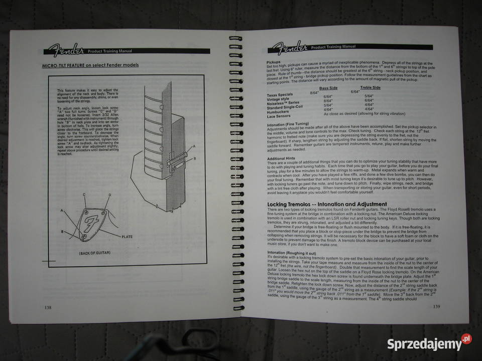 Fender Product Training Manual podręcznik Fender Kępice