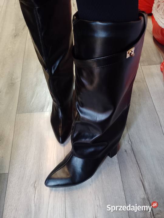 43 Czarne zdobione Kozaki kowbojki wieczorowe Kraków