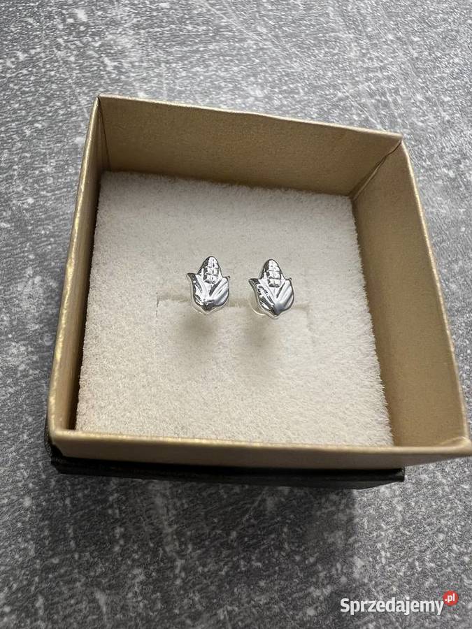 Kolczyki srebrne kukurydze kukurydza Jasło