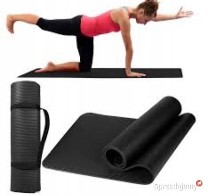 Mata do ćwiczeń Karimata Joga Fitness czarna XL