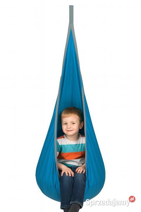 huśtawka kokon ogrodowa turkusowy