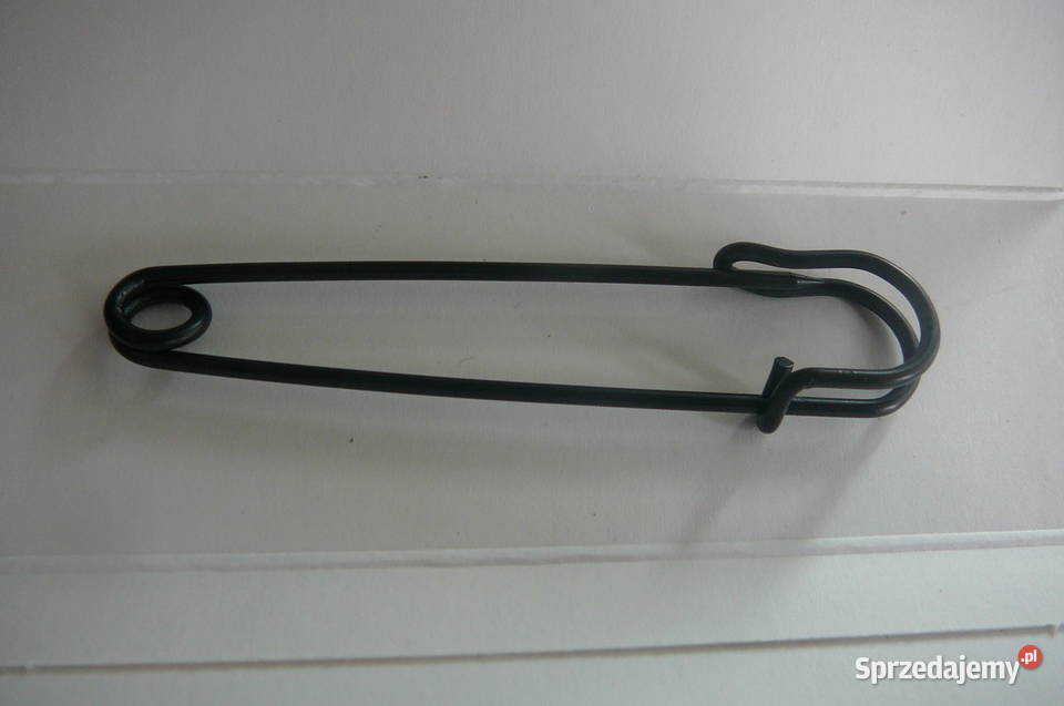 Duża agrafka metal srebrna czarna i złota 3 Wrocław