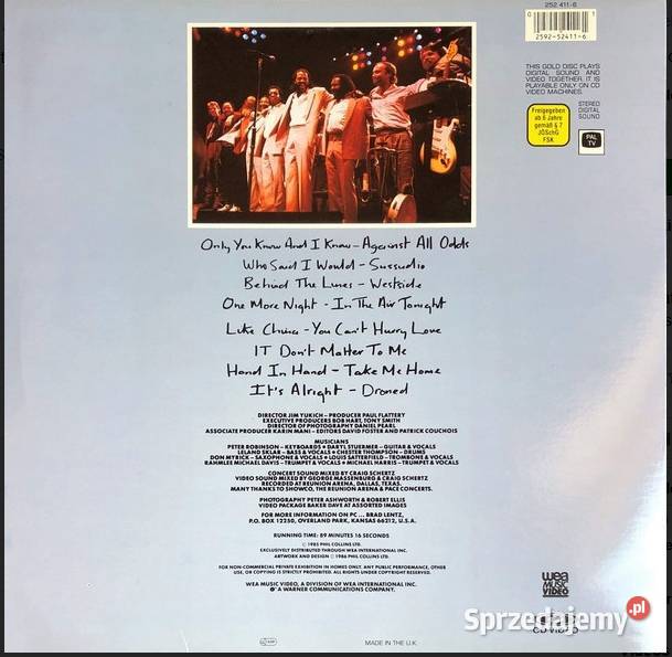 Phil Collins No Ticket Required laserdisc sprzedam